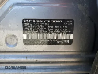 2017 Mitsubishi Outlander ES z VIN JA4AZ2A39HZ016343, wystawiony jako Copart lot #53660275 z przebiegiem 91 788 mil mil oraz Szkoda całkowita • Salvage title. Historia ofert i sprzedaży dostępna na DreamBid. Obrazek 14.