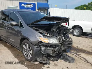 2015 Honda Odyssey Touring Elite with VIN 5FNRL5H98FB125532, listed as a Copart auction lot 60656485 with 184,421 mi miles and Non repairable. Bid and sale history available at DreamBid. Image 14.