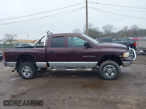 2004 Dodge 2500 SLT with VIN 3D7KU28D74G160366, listed as a IAAI auction lot 41982570 with 206,120 mi miles and . Bid and sale history available at DreamBid. Image 13.