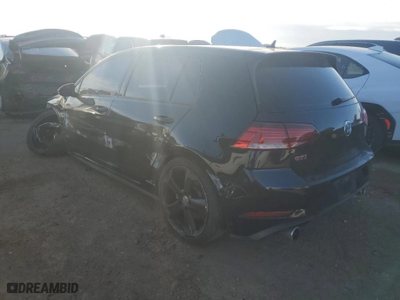 2019 Volkswagen Golf GTI S with VIN 3VW5T7AU1KM008726, listed as a Copart auction lot 88910235 with 0 mi miles and Salvage Title. Bid and sale history available at carsss.com. Image 2.