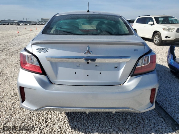 2021 Mitsubishi Mirage G4 SE with VIN ML32FVFJ8MHF07570, listed as a Copart auction lot 80795944 with 62,365 mi miles and Salvage Title. Bid and sale history available at carsss.com. Image 6.