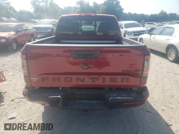 2024 Nissan Frontier PRO-4X with VIN 1N6ED1EK2RN637690, listed as a Copart auction lot 68549674 with 2,539 mi miles and Salvage Title. Bid and sale history available at carsss.com. Image 6.
