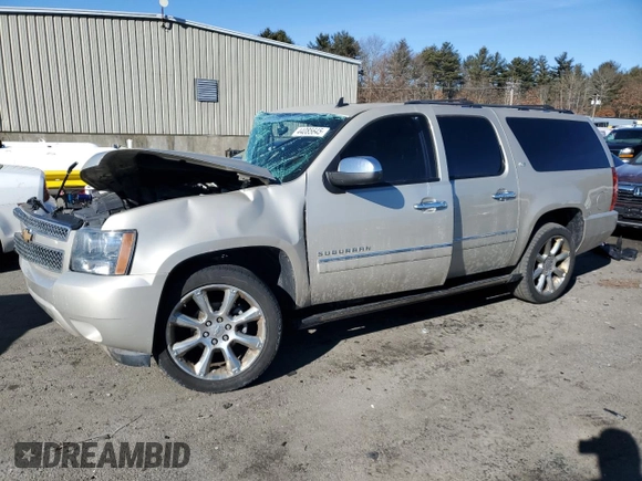2013 Chevrolet Suburban LTZ with VIN 1GNSCKE03DR186954, listed as a Copart auction lot 44085645 with 0 mi miles and Salvage Title. Bid and sale history available at carsss.com. Image 1.