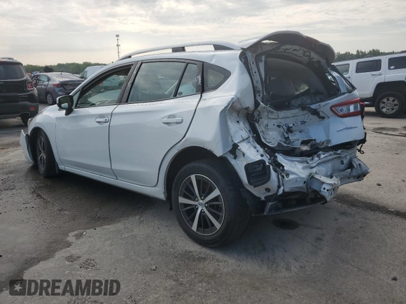 2019 Subaru Impreza Premium z VIN 4S3GTAD62K3753556, wystawiony jako Copart lot #63009014 z przebiegiem Nie podano mil oraz Szkoda całkowita • Salvage title. Historia ofert i sprzedaży dostępna na DreamBid. Obrazek 2.