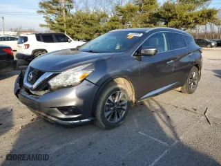 2016 Nissan Murano SL with VIN 5N1AZ2MHXGN166072, listed as a Copart auction lot 43659665 with 116,995 mi miles and Salvage Title. Bid and sale history available at carsss.com. Image 1.