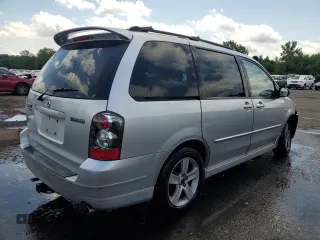 2005 Mazda MPV LX with VIN JM3LW28J650540407, listed as a Copart auction lot 62223774 with 136,977 mi miles and Salvage Title. Bid and sale history available at carsss.com. Image 3.