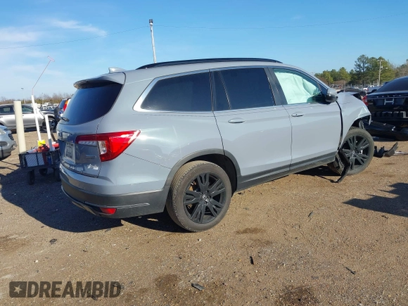 2022 Honda Pilot Special Edition with VIN 5FNYF5H21NB026068, listed as a IAAI auction lot 41482606 with 46,947 mi miles and . Bid and sale history available at carsss.com. Image 4.