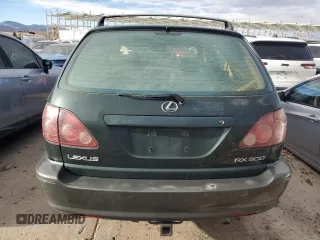 1999 Lexus RX 300 Luxury SUV with VIN JT6HF10U6X0039171, listed as a Copart auction lot 80167354 with 222,195 mi miles and Salvage Title. Bid and sale history available at carsss.com. Image 6.