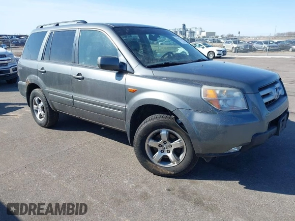 2007 Honda Pilot EX-L with VIN 2HKYF18667H501911, listed as a IAAI auction lot 41752356 with 267,277 mi miles and . Bid and sale history available at DreamBid. Image 1.