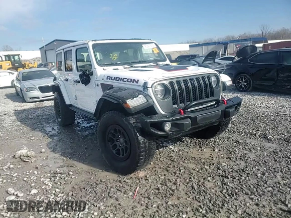 2021 Jeep Wrangler Unlimited Rubicon with VIN 1C4JJXFG1MW849460, listed as a Copart auction lot 45307515 with 54,517 mi miles and Salvage title. Bid and sale history available at DreamBid. Image 14.