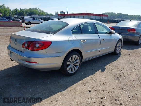 2011 Volkswagen CC Sport with VIN WVWMP7AN3BE720351, listed as a IAAI auction lot 42246532 with 123,111 mi miles and . Bid and sale history available at DreamBid. Image 4.