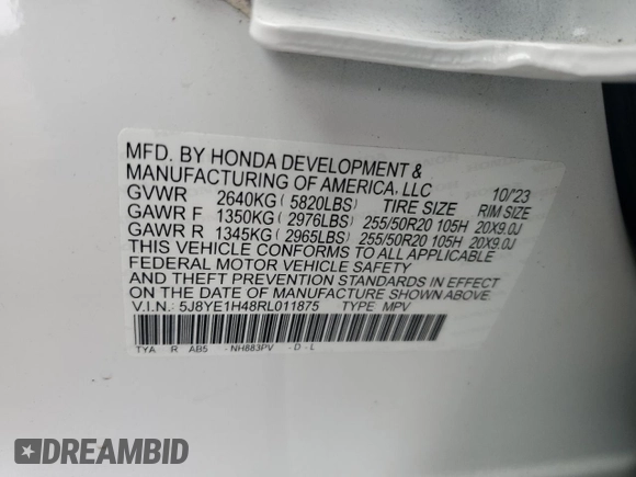 2024 Acura MDX w/Technology Package with VIN 5J8YE1H48RL011875, listed as a Copart auction lot 69590884 with 10,791 mi miles and Salvage Title. Bid and sale history available at carsss.com. Image 13.