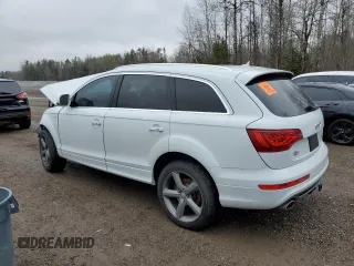 2015 Audi Q7 3.0L TDI Vorsprung Edition with VIN WA1WMCFE7FD023399, listed as a Copart auction lot 83018754 with 0 mi miles and Salvage Title. Bid and sale history available at carsss.com. Image 2.