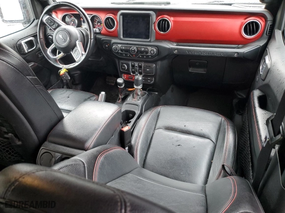 2020 Jeep Wrangler Unlimited Rubicon with VIN 1C4HJXFN0LW157167, listed as a Copart auction lot 47778495 with 43,761 mi miles and Salvage Title. Bid and sale history available at carsss.com. Image 8.