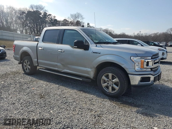 2020 Ford F-150 XL with VIN 1FTEW1C50LFB17628, listed as a Copart auction lot 43957755 with 100,119 mi miles and Salvage Title. Bid and sale history available at carsss.com. Image 4.