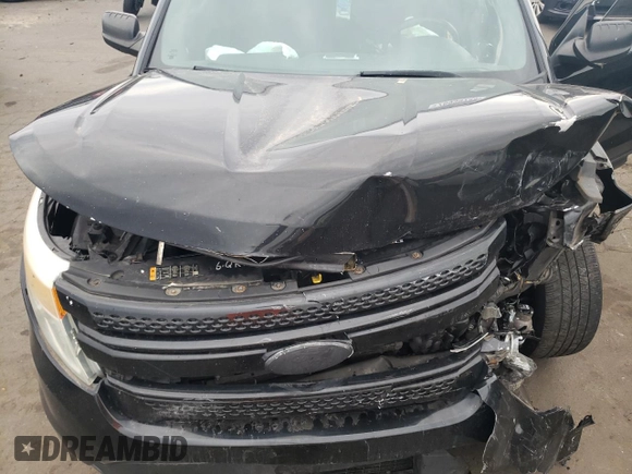2014 Ford Utility Police Interceptor with VIN 1FM5K8AR7EGA45149, listed as a Copart auction lot 44045135 with 0 mi miles and Salvage Title. Bid and sale history available at carsss.com. Image 12.