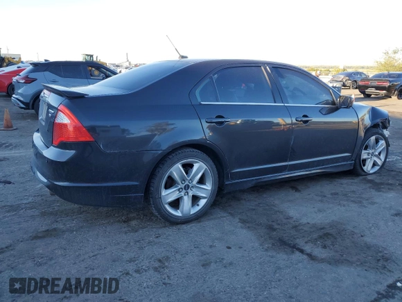 2012 Ford Fusion SPORT with VIN 3FAHP0DC5CR283668, listed as a Copart auction lot 72283134 with 144,057 mi miles and Salvage Title. Bid and sale history available at carsss.com. Image 3.
