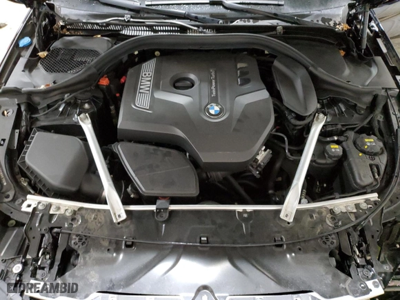 2019 BMW 5 Series 530i xDrive with VIN WBAJA7C59KWW39007, listed as a Copart auction lot 48562455 with 48,151 mi miles and Salvage Title. Bid and sale history available at carsss.com. Image 11.