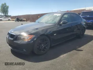 2007 BMW 3 Series 328xi with VIN WBAVC93587KX59628, listed as a Copart auction lot 60753115 with 161,868 mi miles and Salvage title. Bid and sale history available at DreamBid. Image 1.