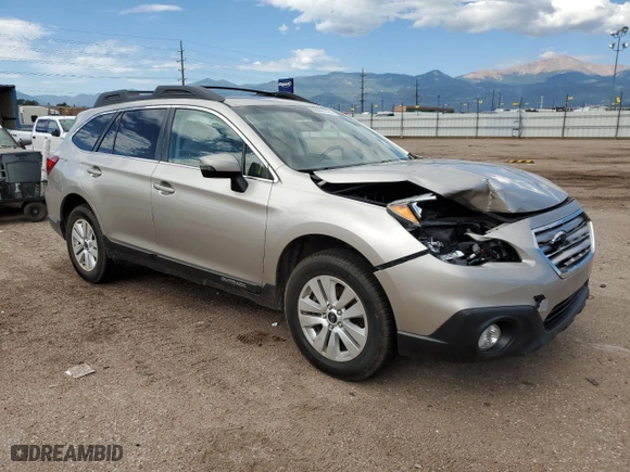 2017 Subaru Outback Premium with VIN 4S4BSAHC5H3372091, listed as a Copart auction lot 66867314 with 95,315 mi miles and Salvage Title. Bid and sale history available at carsss.com. Image 4.
