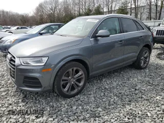 2016 Audi Q3 Premium Plus with VIN WA1EFCFS3GR003165, listed as a Copart auction lot 51304395 with 105,127 mi miles and Salvage Title. Bid and sale history available at carsss.com. Image 1.
