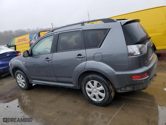 2012 Mitsubishi Outlander ES with VIN JA4AS2AW0CU003615, listed as a Copart auction lot 44958605 with 133,483 mi miles and Salvage Title. Bid and sale history available at carsss.com. Image 2.