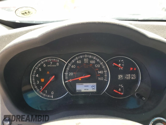 2013 Nissan Maxima S with VIN 1N4AA5AP6DC818837, listed as a Copart auction lot 61848785 with 149,145 mi miles and Salvage title. Bid and sale history available at DreamBid. Image 9.