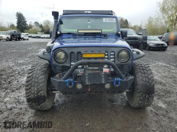 2009 Jeep Wrangler X with VIN 1J4FA24179L700884, listed as a Copart auction lot 52194055 with 96,189 mi miles and Salvage Title. Bid and sale history available at DreamBid. Image 5.