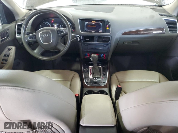 2012 Audi Q5 Premium Plus with VIN WA1LFAFP5CA046664, listed as a Copart auction lot 53701375 with 158,669 mi miles and Salvage title. Bid and sale history available at DreamBid. Image 8.