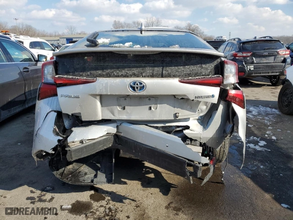 2021 Toyota Prius L Eco with VIN JTDKAMFU3M3147845, listed as a Copart auction lot 88705855 with 59,418 mi miles and Salvage Title. Bid and sale history available at carsss.com. Image 6.