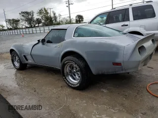 1979 Chevrolet Corvette with VIN 1Z8789S417643, listed as a Copart auction lot 79934384 with 48,973 mi miles and Salvage title. Bid and sale history available at DreamBid. Image 2.