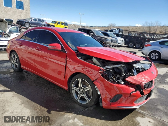 2019 Mercedes-Benz CLA 250 with VIN WDDSJ4GB6KN726705, listed as a Copart auction lot 47318045 with 54,141 mi miles and Salvage Title. Bid and sale history available at DreamBid. Image 4.