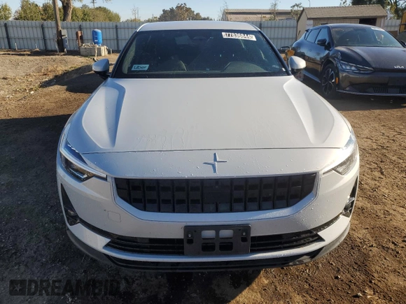2023 Polestar 2 with VIN YSMED3KA2PL129372, listed as a Copart auction lot 77836844 with 66,606 mi miles and Clean Title. Bid and sale history available at carsss.com. Image 5.