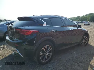 2018 Infiniti QX30 Premium with VIN SJKCH5CR2JA043955, listed as a Copart auction lot 63147374 with 100,194 mi miles and Salvage Title. Bid and sale history available at carsss.com. Image 3.