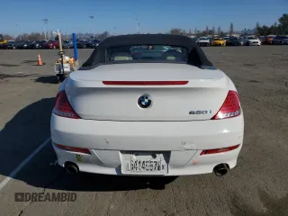 2010 BMW 6 Series 650i with VIN WBAEB5C56AC225248, listed as a Copart auction lot 89020075 with 307,986 mi miles and Salvage Title. Bid and sale history available at carsss.com. Image 6.