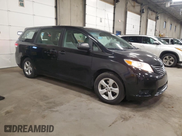 2011 Toyota Sienna with VIN 5TDZK3DC6BS120523, listed as a Copart auction lot 56798595 with 234,871 mi miles and Salvage title. Bid and sale history available at DreamBid. Image 4.