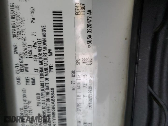 2016 Ford Transit XL z VIN 1FMZK1YM9GKA85848, wystawiony jako Copart lot #57234925 z przebiegiem 157 691 mil mil oraz Szkoda całkowita • Salvage title. Historia ofert i sprzedaży dostępna na DreamBid. Obrazek 14.