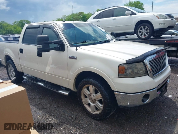 2008 Ford F-150 XLT with VIN 1FTPW12V78FA94477, listed as a IAAI auction lot 42122476 with 194,892 mi miles and . Bid and sale history available at DreamBid. Image 1.
