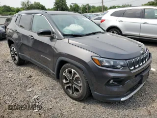 2022 Jeep Compass Limited with VIN 3C4NJDCB2NT130380, listed as a Copart auction lot 59363255 with 26,078 mi miles and Salvage title. Bid and sale history available at DreamBid. Image 4.