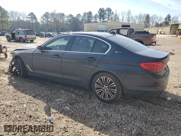 2019 BMW 5 Series 530e xDrive with VIN WBAJB1C56KB375178, listed as a Copart auction lot 46592325 with 114,419 mi miles and Salvage title. Bid and sale history available at DreamBid. Image 2.