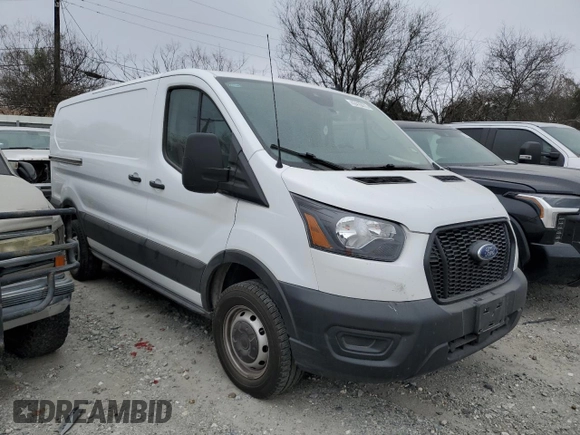 2023 Ford Transit Cargo with VIN 1FTBR1Y88PKA97221, listed as a Copart auction lot 43410475 with 34,927 mi miles and Salvage Title. Bid and sale history available at DreamBid. Image 4.