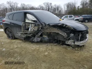 2021 Acura RDX w/A-Spec Package with VIN 5J8TC2H64ML017432, listed as a Copart auction lot 88981585 with 0 mi miles and Salvage Title. Bid and sale history available at carsss.com. Image 4.