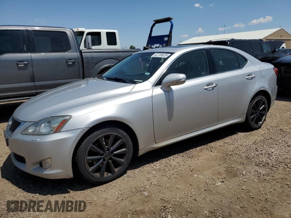 2010 Lexus IS 250 with VIN JTHCF5C28A5039010, listed as a Copart auction lot 62735825 with 256,061 mi miles and Clean title. Bid and sale history available at DreamBid. Image 1.