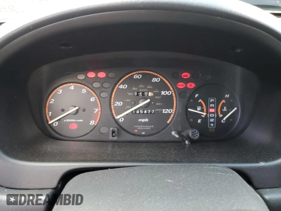 2000 Honda CR-V LX with VIN JHLRD2846YC005893, listed as a Copart auction lot 56340884 with 145,477 mi miles and Salvage Title. Bid and sale history available at carsss.com. Image 9.