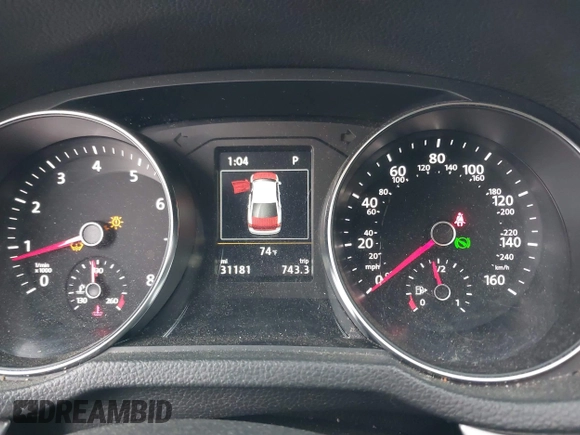 2019 Volkswagen Passat Wolfsburg Edition z VIN 1VWLA7A30KC002809, wystawiony jako IAAI lot #42341311 z przebiegiem 31 181 mil mil oraz . Historia ofert i sprzedaży dostępna na DreamBid. Obrazek 7.