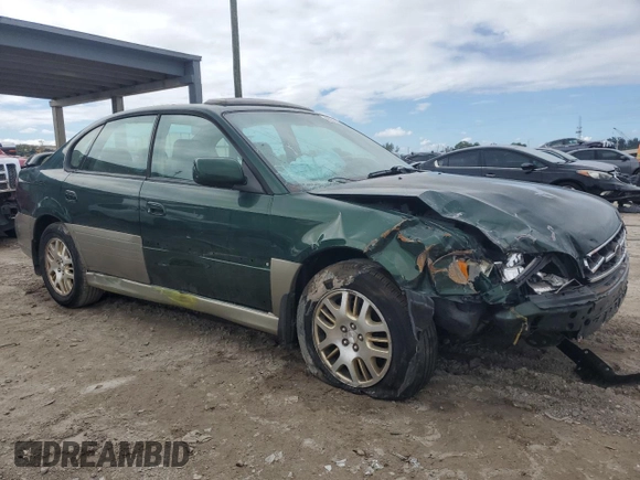 2002 Subaru Legacy Outback with VIN 4S3BE896827211618, listed as a Copart auction lot 45016485 with 158,059 mi miles and Salvage title. Bid and sale history available at DreamBid. Image 4.