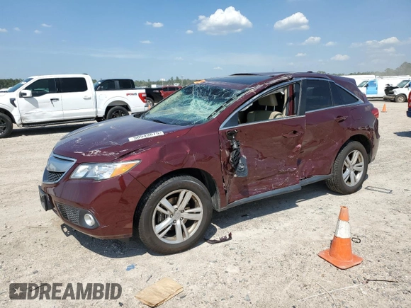 2015 Acura RDX Tech Pkg with VIN 5J8TB3H59FL010396, listed as a Copart auction lot 50543675 with 91,501 mi miles and Salvage Title. Bid and sale history available at carsss.com. Image 1.