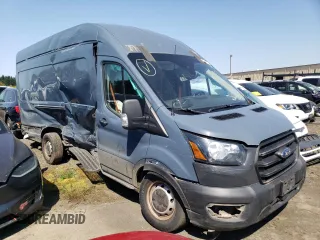 2020 Ford Transit Cargo with VIN 1FTBR3X85LKA18644, listed as a Copart auction lot 89212555 with 74,398 mi miles and Salvage Title. Bid and sale history available at carsss.com. Image 4.