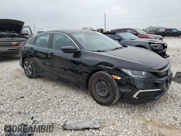 2019 Honda Civic LX with VIN 2HGFC2F60KH505609, listed as a Copart auction lot 50905455 with 101,807 mi miles and Salvage Title. Bid and sale history available at DreamBid. Image 4.