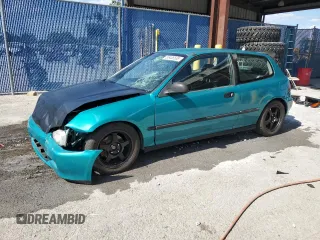 1993 Honda Civic z VIN 2HGEH2364PH525872, wystawiony jako Copart lot #55438535 z przebiegiem 168 040 mil mil oraz Szkody całkowita. Historia ofert i sprzedaży dostępna na DreamBid. Obrazek 1.